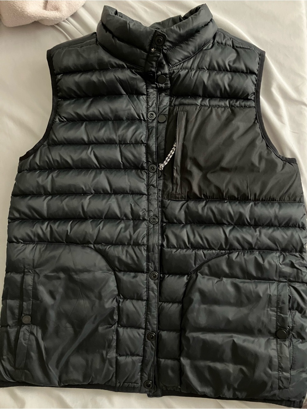 Burton Black Quilted Down Vest
